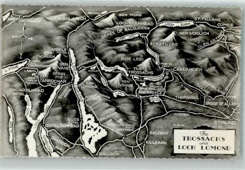 Glasgow Vogelschau The Trossachs Loch Lomond
