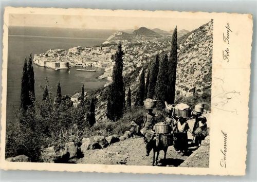 Dubrovnik 1932 Foto Tempo Esel Tracht