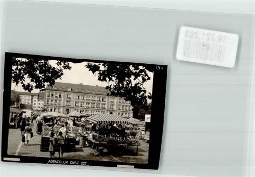 Pirmasens Marktszene Rathaus Ort handschrifrlich Foto Original aus Archiv eines Ansichtskartenverlags