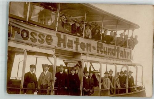 Hamburg Hafen Rundfahrt Ort handschriftlich