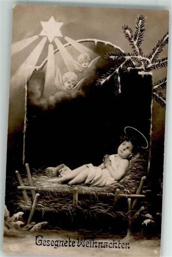 1910 Heiliges Kind Engel Weihnachten