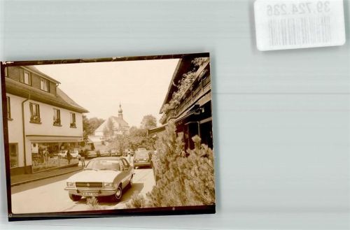 Häusern Auto Handlung Kirche Ort handschriftlich Foto Original aus Archiv eines Ansichtskartenverlags