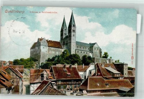 Quedlinburg 1910 Schloss Kirche