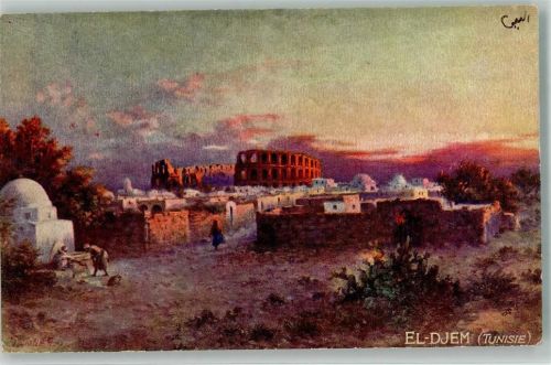 Bizerte Tuck´s Oilette Wide Wide World Serie Tunis Nr. 2366 El-Djem
