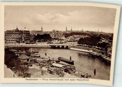 Amsterdam Hafen Prins Hendrikkade Scan verzogen
