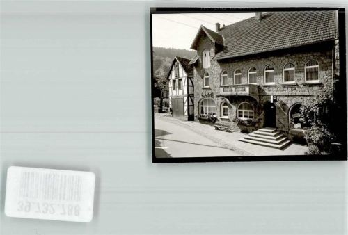 Schwalenberg Cafe Hörold Foto Original aus Archiv eines Ansichtskartenverlags Ort handschriftlich
