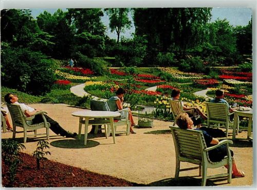 Essen 1967 Dahlienarena während der Bundesgartenschau