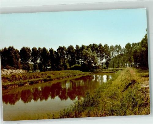 Griesheim Von Pappeln umstandenes Gewässer Foto Original aus Archiv eines Ansichtskartenverlags Ort handschriftlich