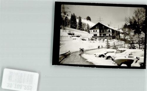 87509 W8970 Bühl a Alpsee FOTO KEINE AK Hotel Foto Original aus Archiv eines Ansichtskartenverlags Winter Ort handschriftlich