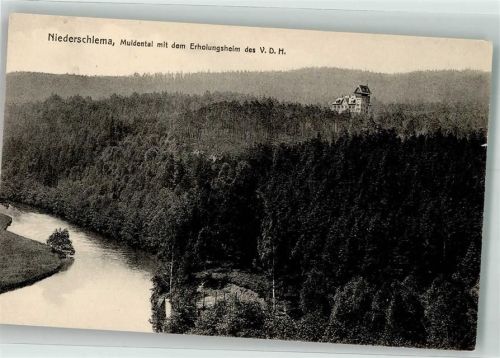 Niederschlema Muldental mit dem Erholungsheim des V.D.H.