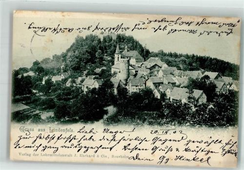 Lindenfels 1902 Burg Kirche
