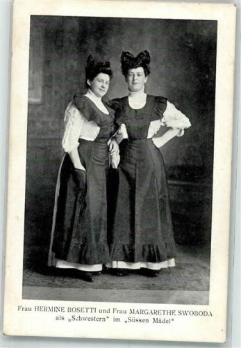1907 Bosetti, Hermine Swoboda, Margharethe Sommersfest 1907