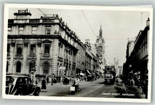 Aberdeen 1955 Straßenbahn Auto Union Street