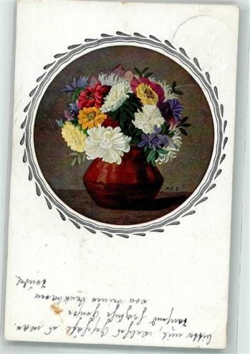 1919 sign. Dutschmann, E. Gartenblumen