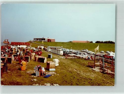 Tossens Foto Original aus Archiv eines Ansichtskartenverlags Strandhalle DLRG-Turm Oldtimer Ort handschriftlich