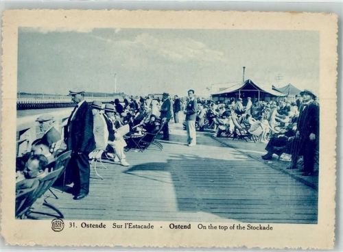 Ostende Schwimmbad Strand Promenade