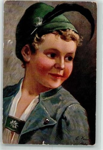1915 sign. Kranz L. Junge Tracht TSN Nr.1133