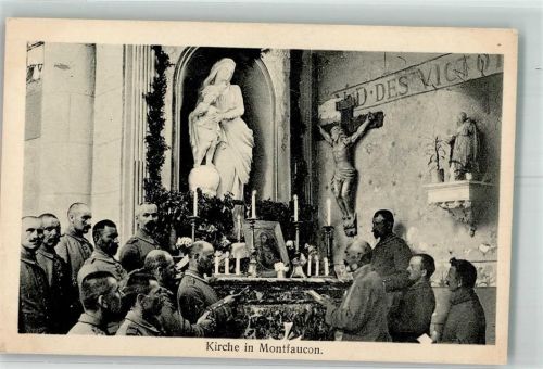 Montfaucon-d'Argonne Kirche innen Madonna Uniform