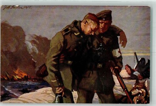 1915 Rotes Kreuz Soldaten sign. Sailer Nr.5