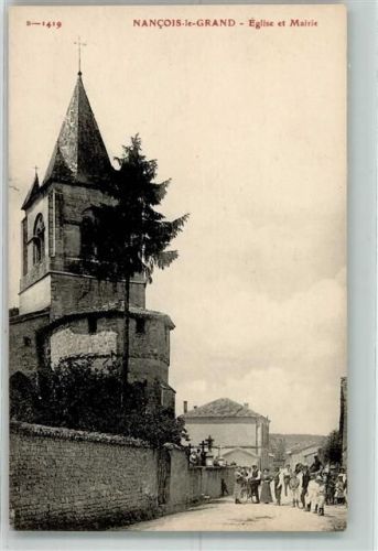 Nancois-le-Grand Kirche und Rathaus Fahrrad