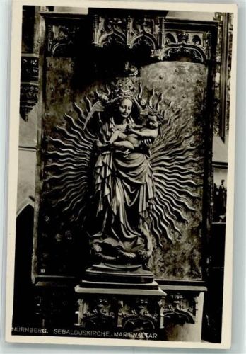 Nürnberg Marienaltar in der Sebalduskirche Verlag Ferd. Schmidt