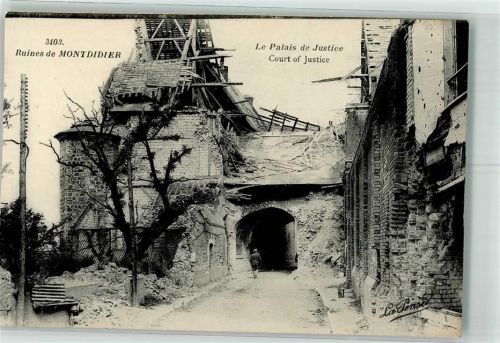 Montdidier Justizgebäude Gericht Ruinen