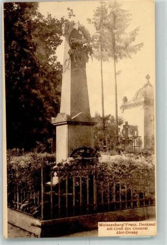 Wissembourg Denkmal mit Grab des General Abel-Douay