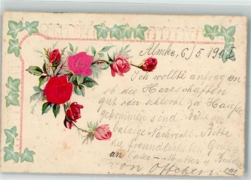 1901 mit Echtstoffaplikation