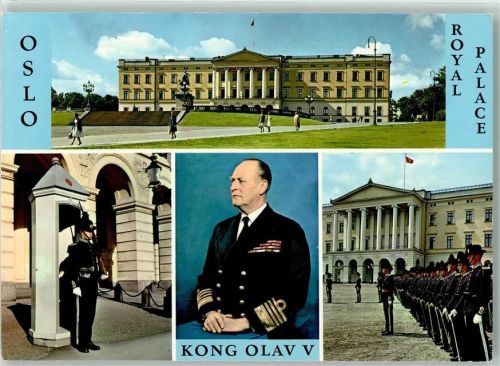 Oslo Schloss König Olav V Wache