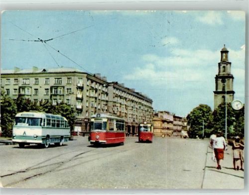 Libau Straßenbahn Omnibus Leninstrasse