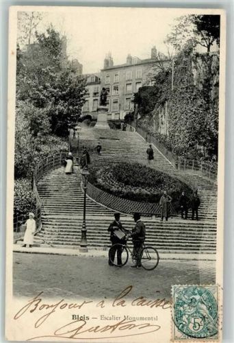 Blois Denkmal Briefmarke Bildseite