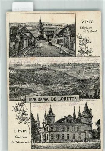 Lievin Schloss Kirche Feldpost WK I 2.Garde-Inf.Div.