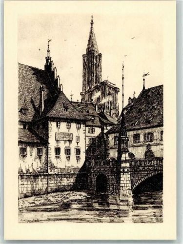 Strasbourg sign. Klippstiehl, J. Rabenbrücke