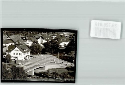 Schönmünzach Foto Original aus Archiv eines Ansichtskartenverlags Brücke Oldtimer Ort handschriftlich