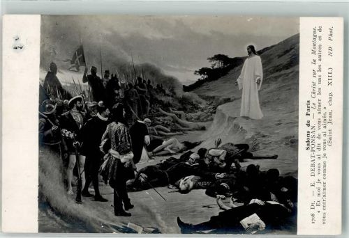 1914 sign. Debat-Ponsan E. Christus auf dem Berg Salon de Paris 1708