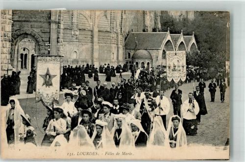 Lourdes Prozession Kirche