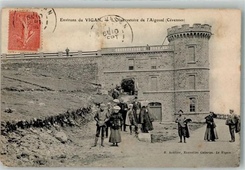 30120 Le Vigan 1906 - Observatorium Briefmarke Bildseite