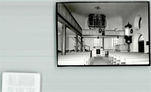 Habitzheim Inneres der Kirche mit Kirchenorgel Foto Original aus Archiv eines Ansichtskartenverlags Ort handschriftlich