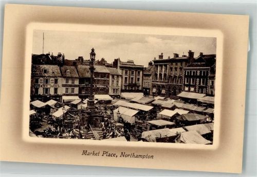 Northamptonshire Marktplatz Marktszene