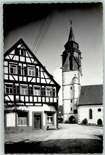 Dornstetten Martinskirche Foto Original aus Archiv eines Ansichtskartenverlags Ort handschriftlich