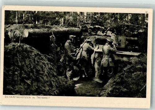 1915 Deutsche Scharfschützen in Tätigkeit Lehmanns Verlag Ostpreußenhilfe