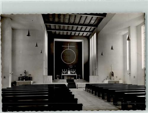 Schötmar Inneres der neuen Kath. Kirche Foto Original aus Archiv eines Ansichtskartenverlags Ort handschriftlich