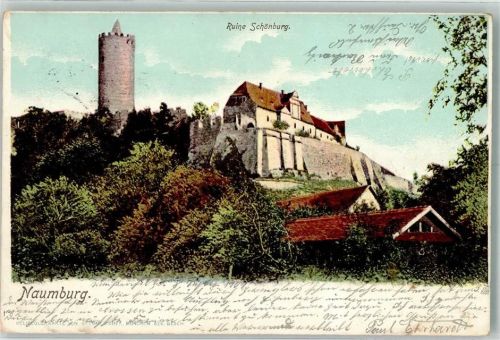 Naumburg 1901 Schloss Burg Schönburg
