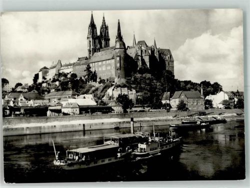 Meißen Dampfer Riesa Albrechtsburg Binnenschiff