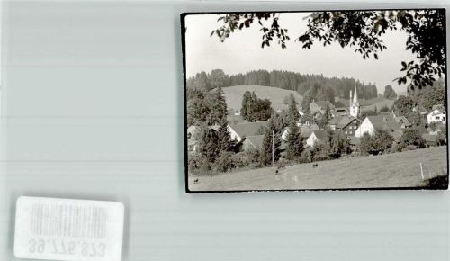 Weiler-Simmerberg mit Kath. Kirche St. Joseph Foto Original aus Archiv eines Ansichtskartenverlags Ort handschriftlich