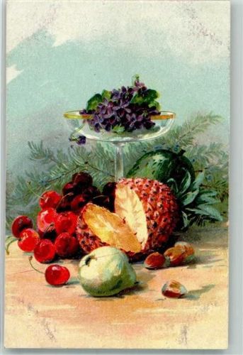 Ananas Kirschen Birne Veilchen