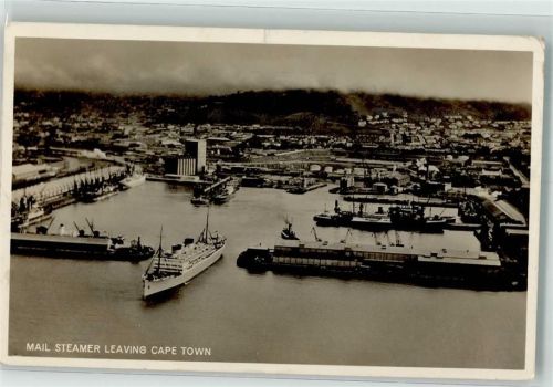 Kapstadt 1937 Hafen Postschiff