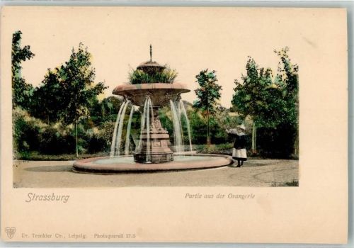 Strasbourg Partie aus der Orangerie Brunnen