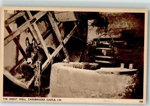 Isle of Wight The great Well, Carisbrooke Castle Esel