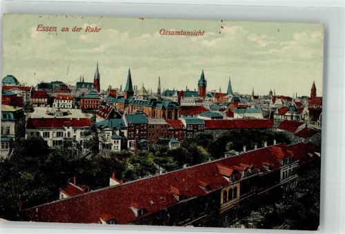 Essen 1911 Bahnpost Crefeld- Zug 2 Tuck und Sons